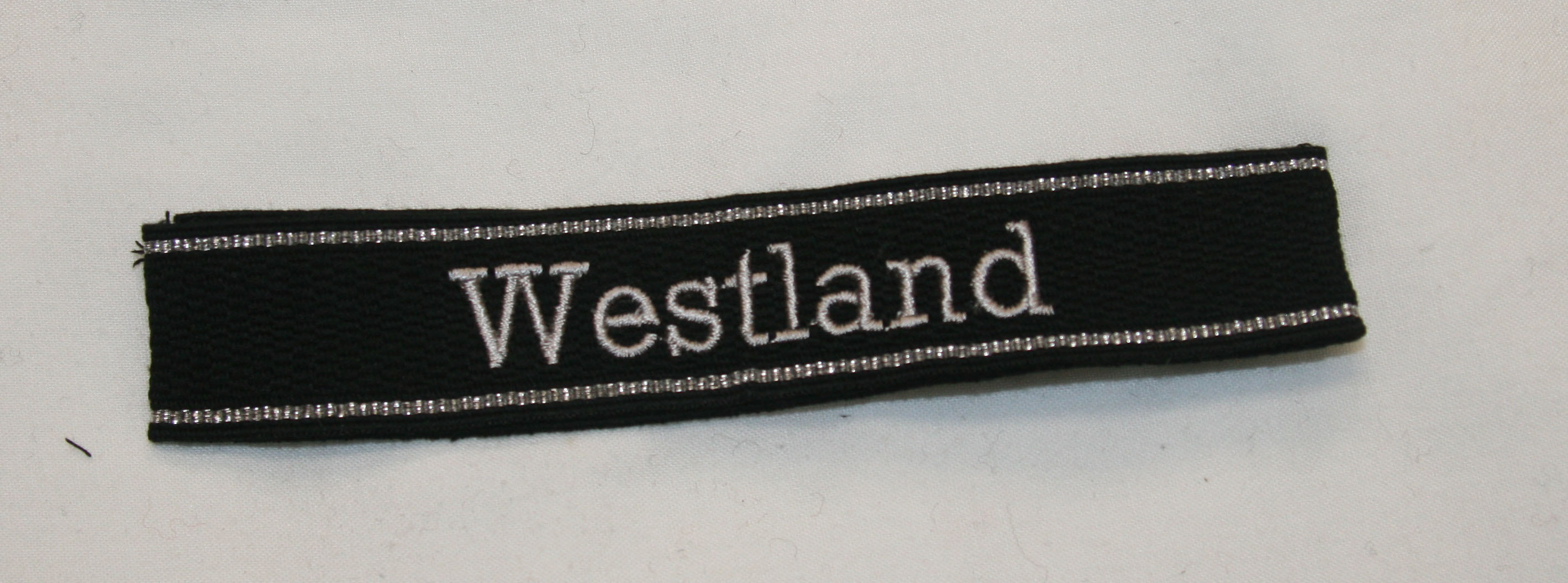 Waffen SS Divisional Cuff Title, Westland embroidered